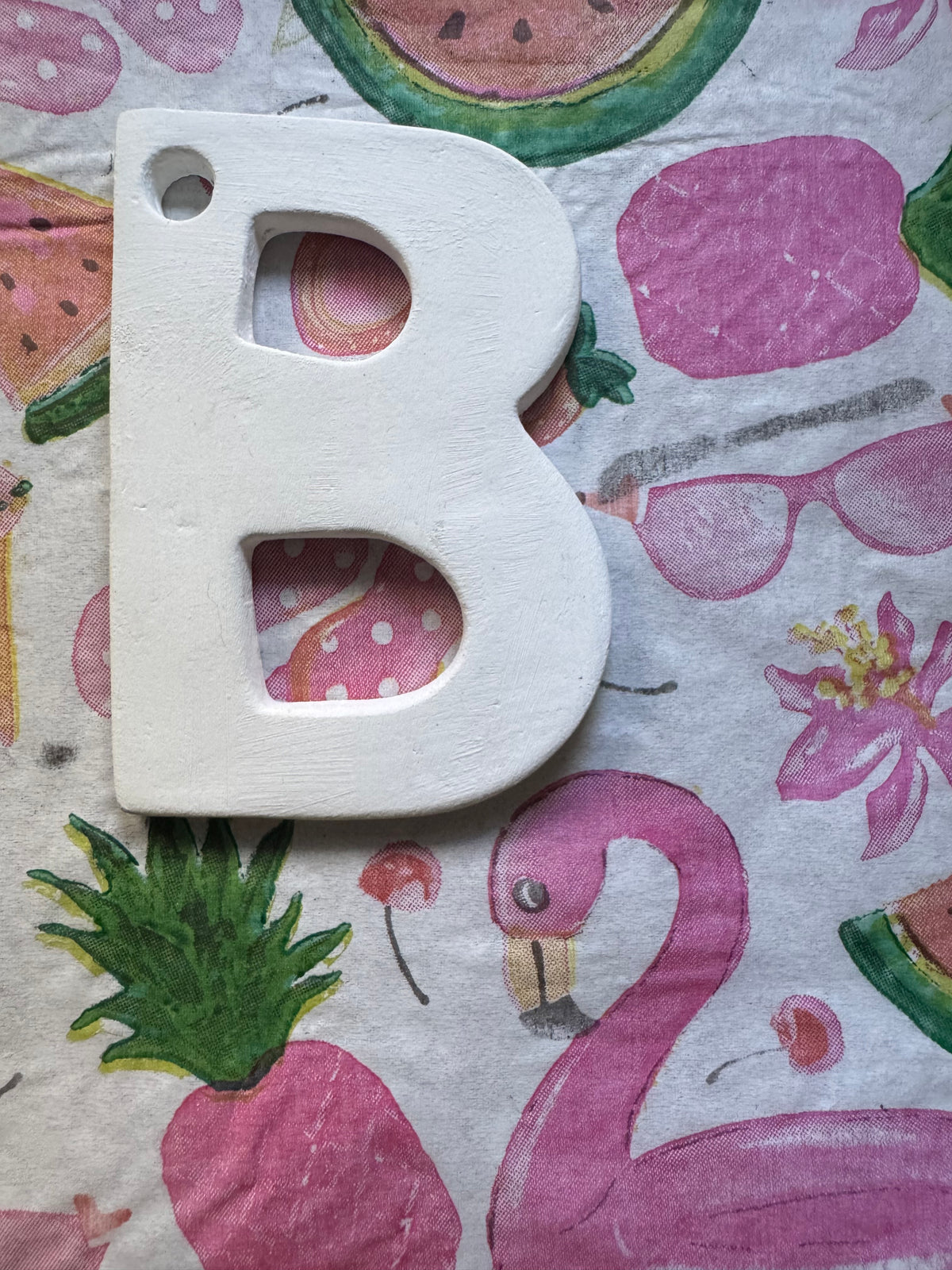 Clay letter ornaments DIY