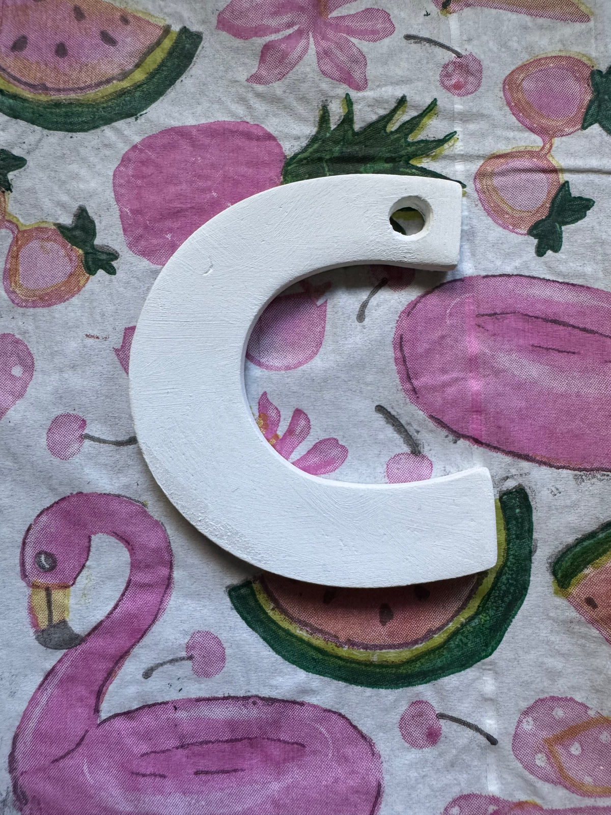 Clay letter ornaments DIY