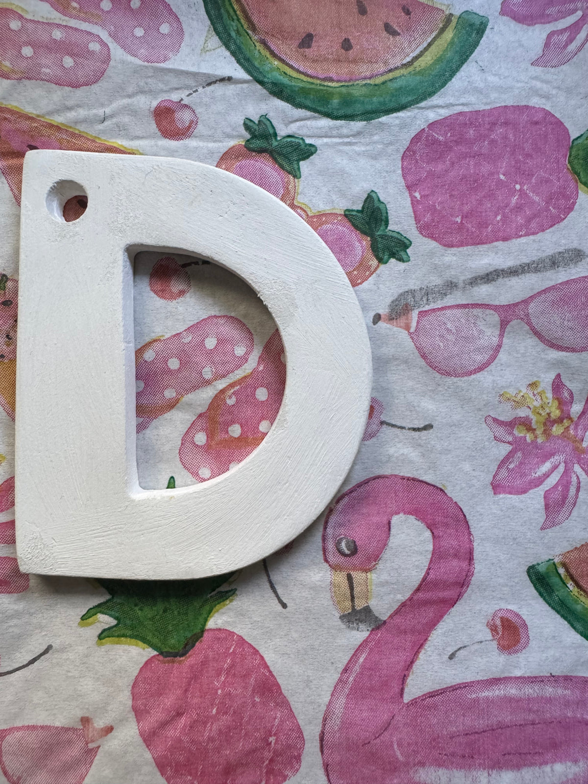 Clay letter ornaments DIY