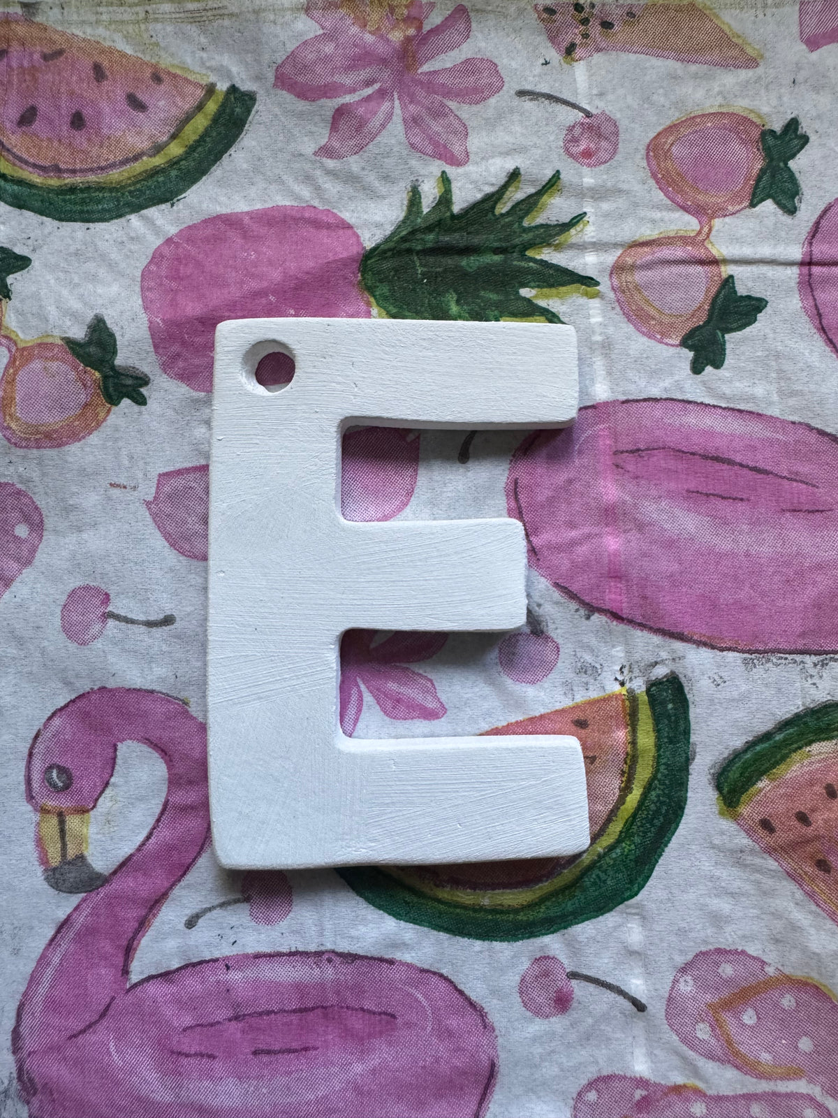 Clay letter ornaments DIY