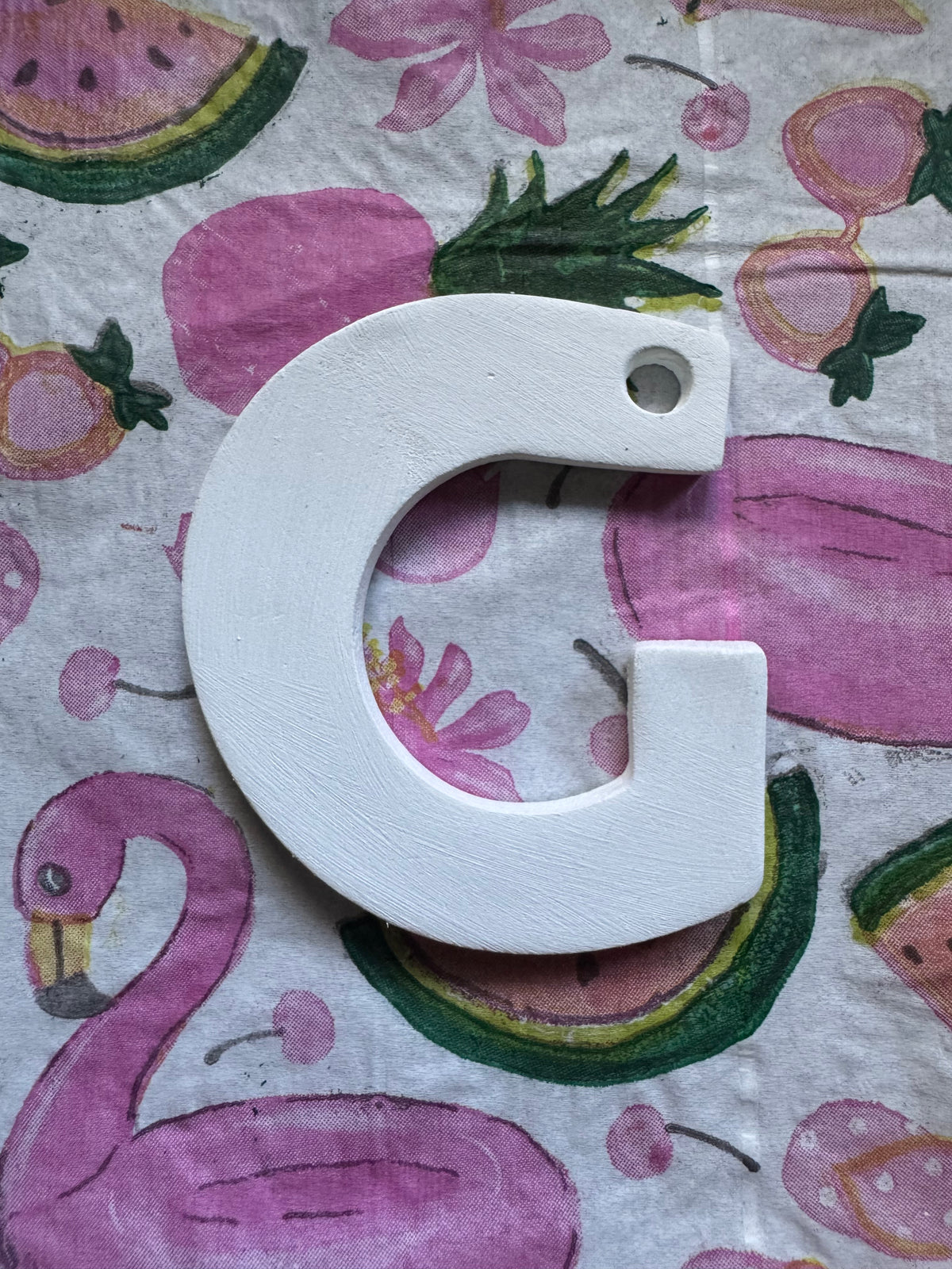 Clay letter ornaments DIY
