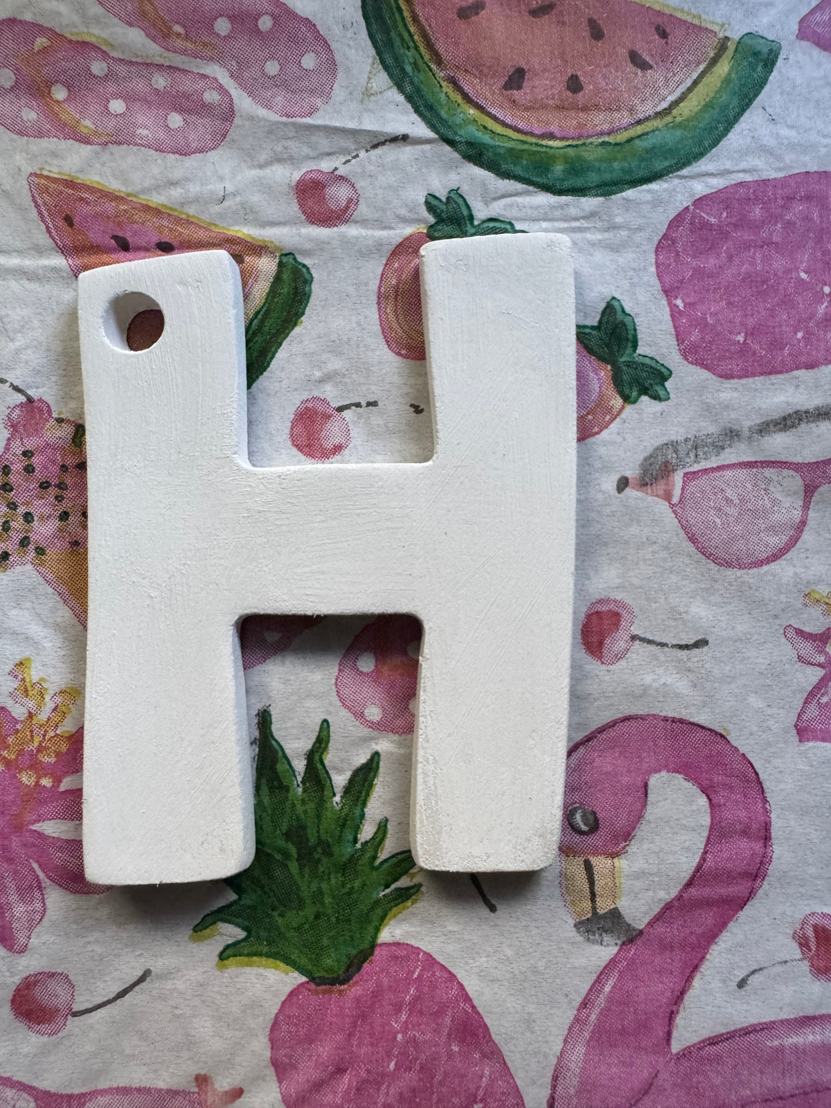 Clay letter ornaments DIY