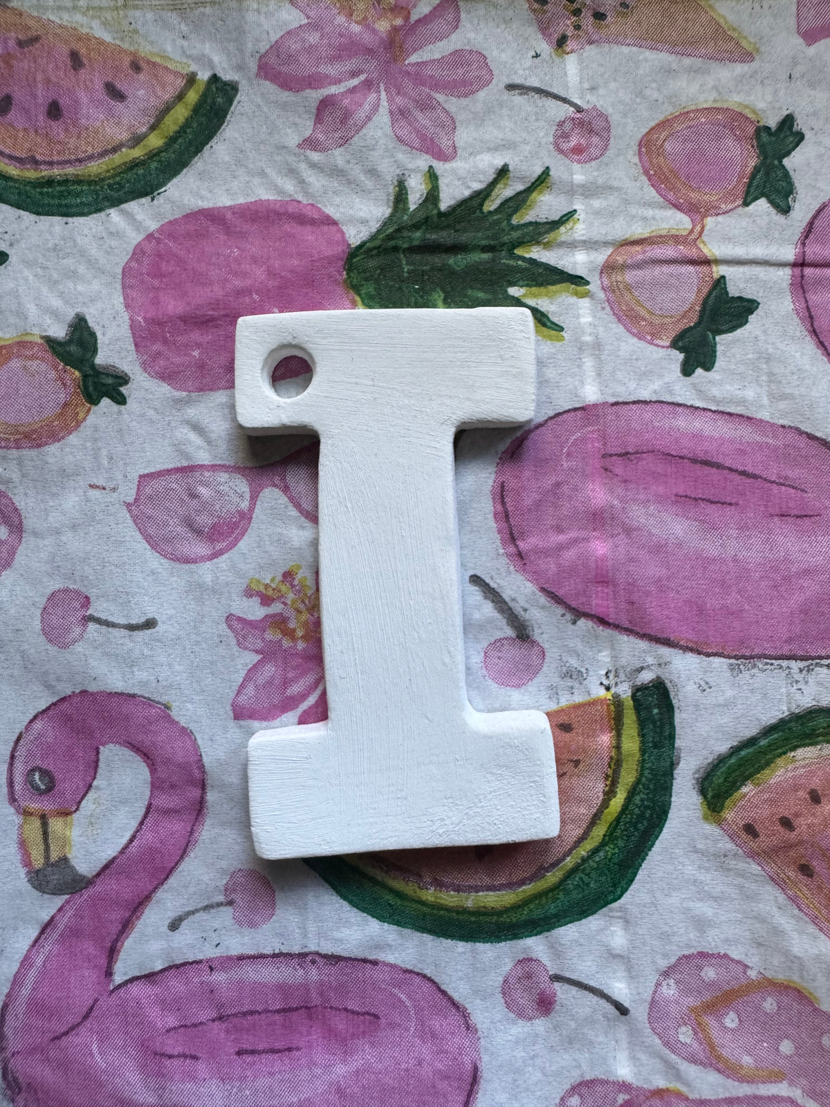 Clay letter ornaments DIY