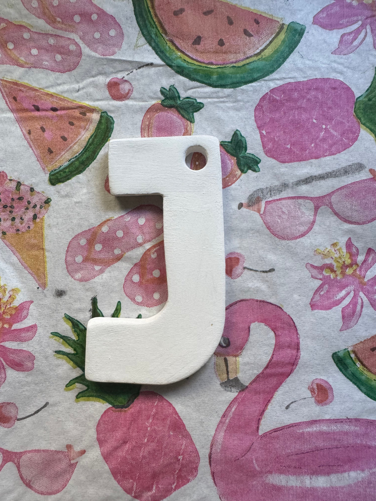 Clay letter ornaments DIY