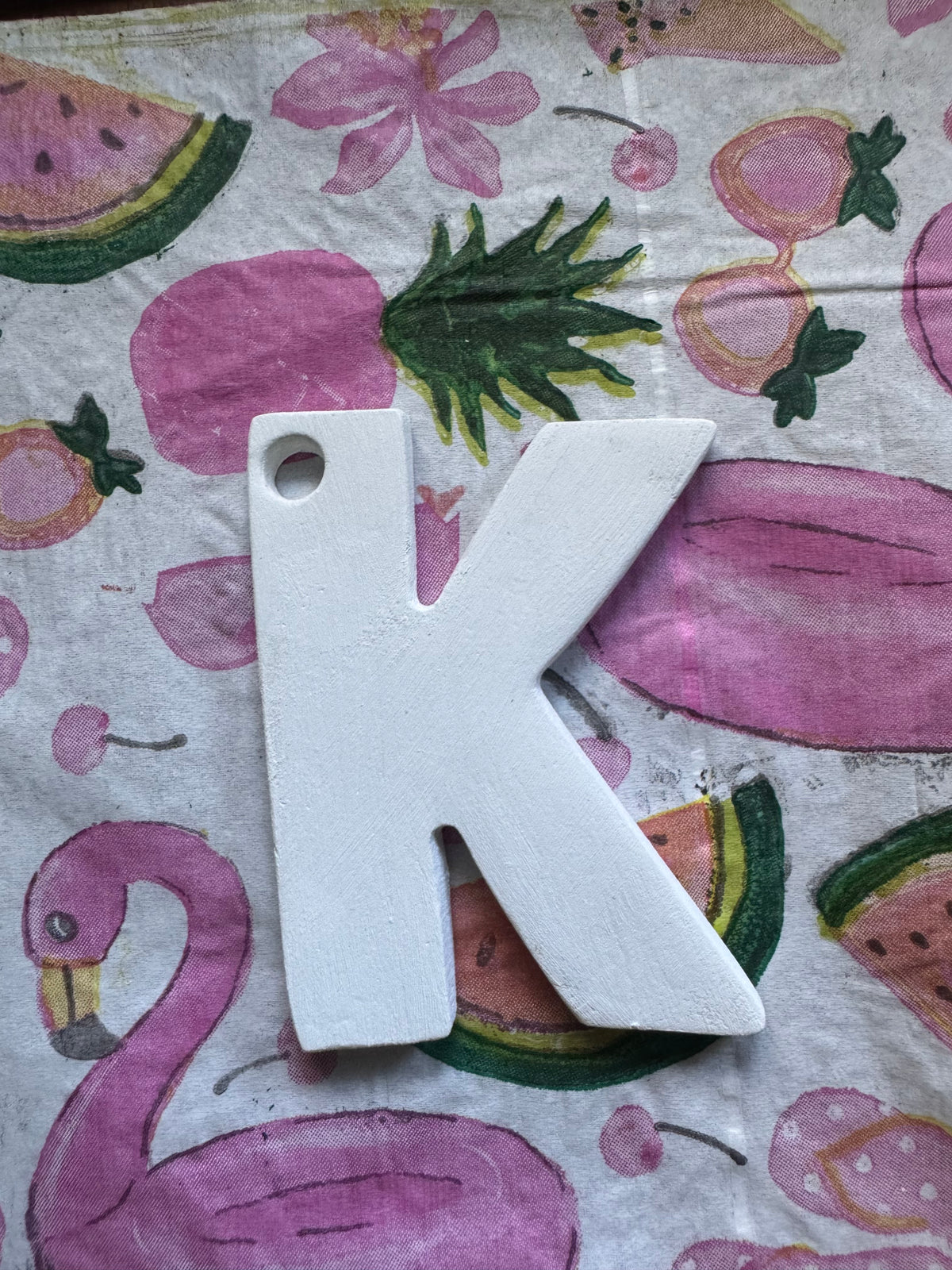 Clay letter ornaments DIY