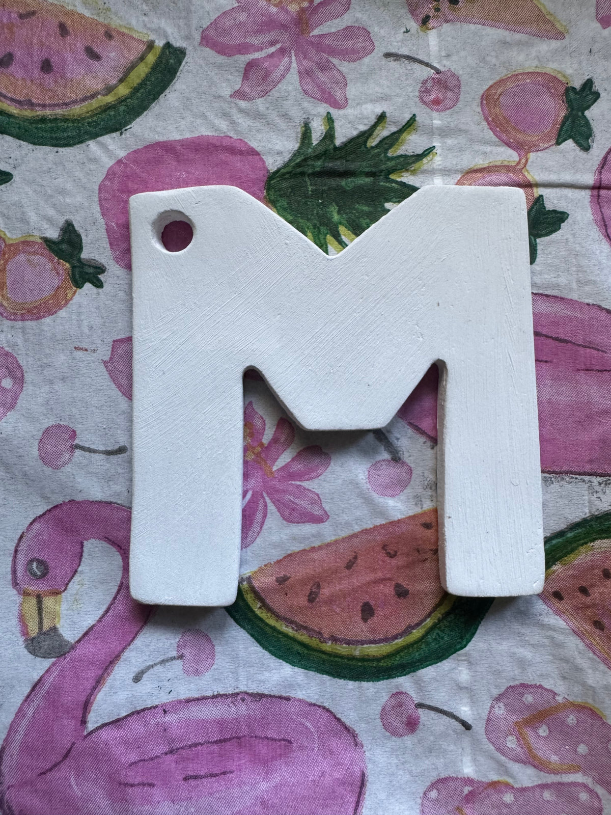 Clay letter ornaments DIY
