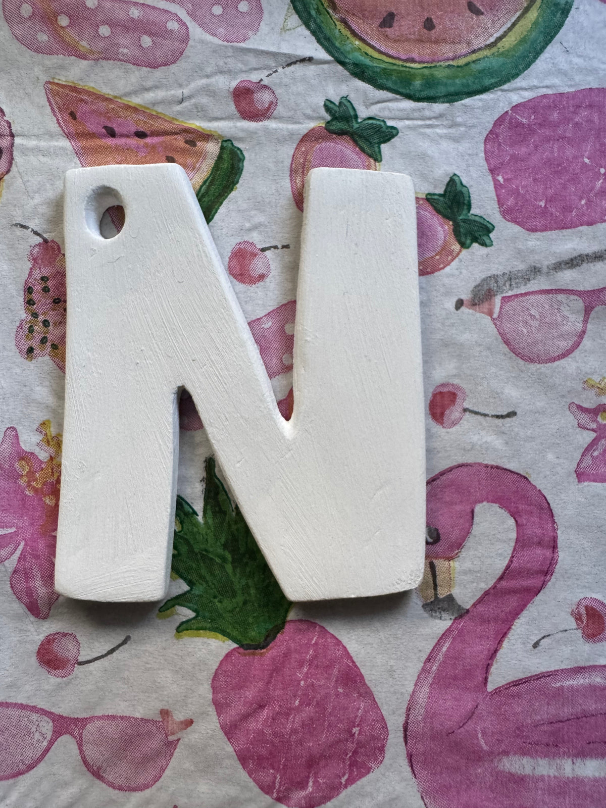 Clay letter ornaments DIY