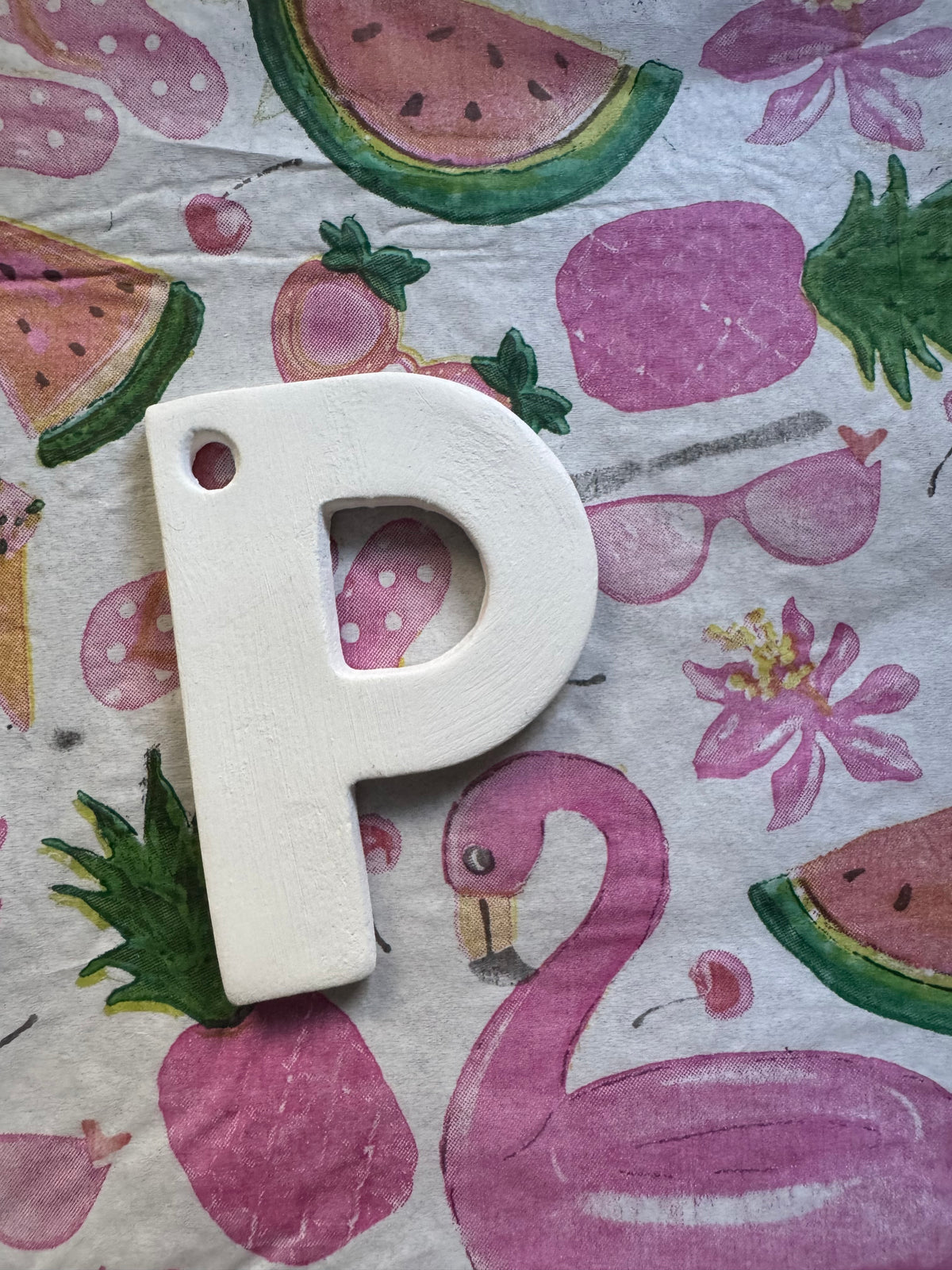 Clay letter ornaments DIY