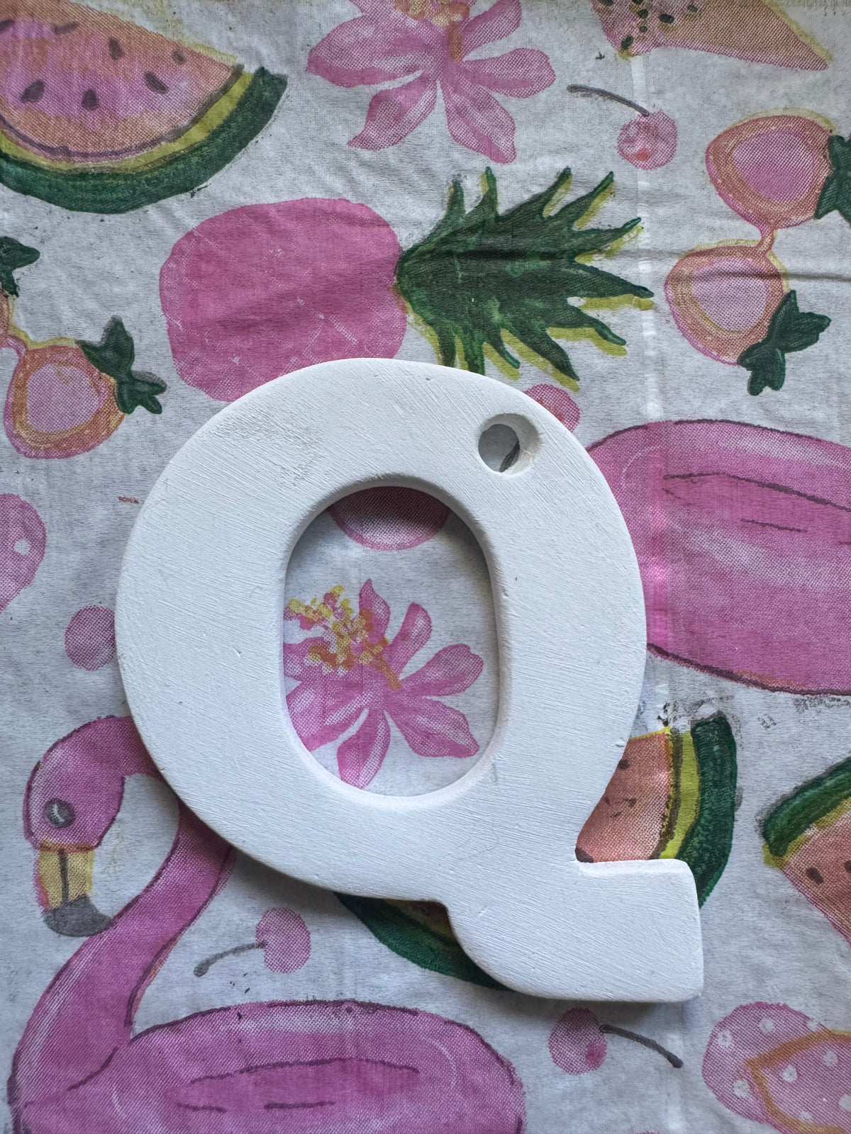 Clay letter ornaments DIY