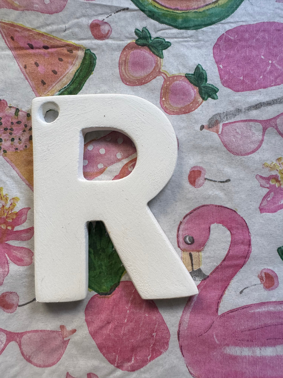 Clay letter ornaments DIY