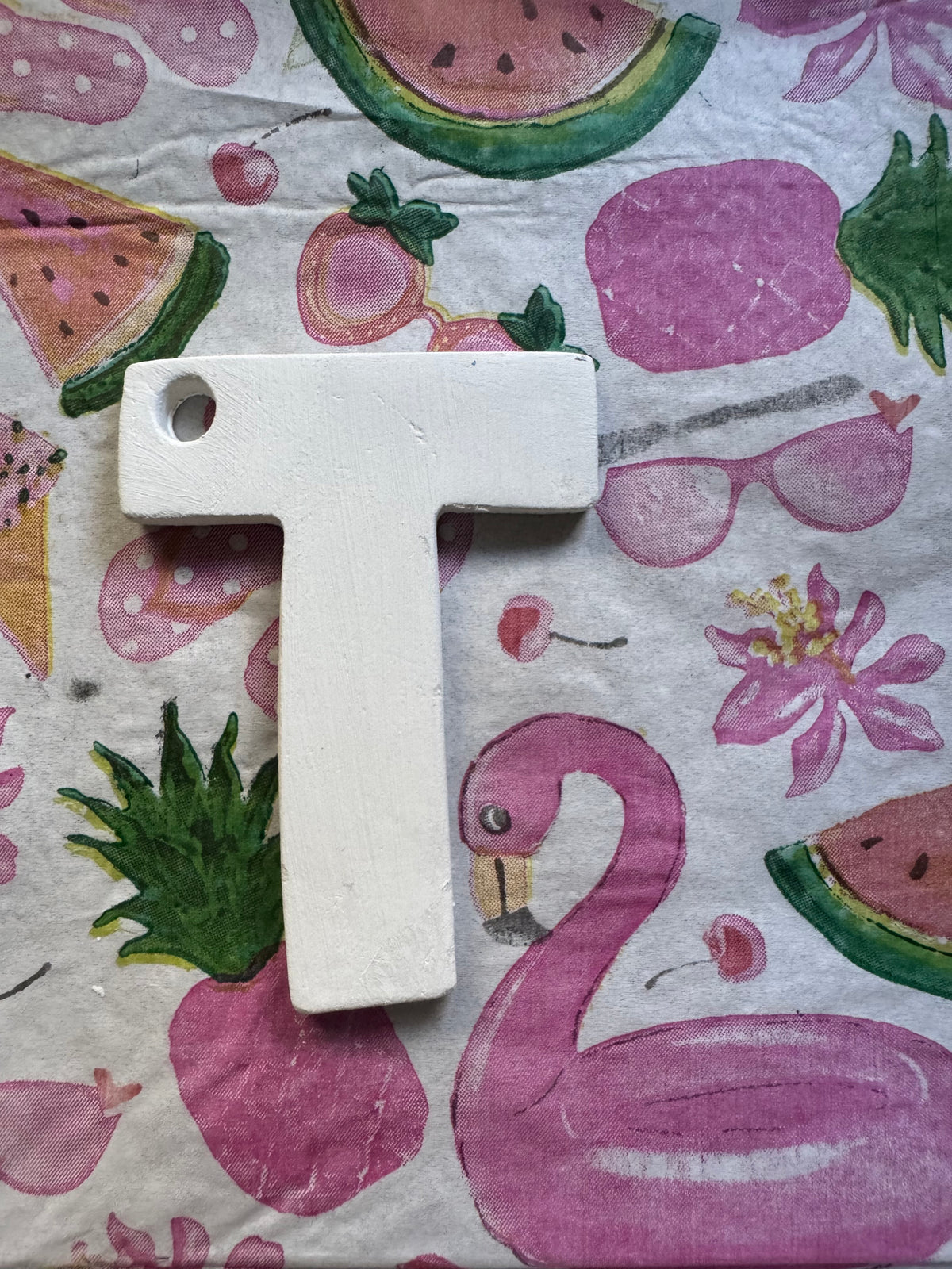 Clay letter ornaments DIY