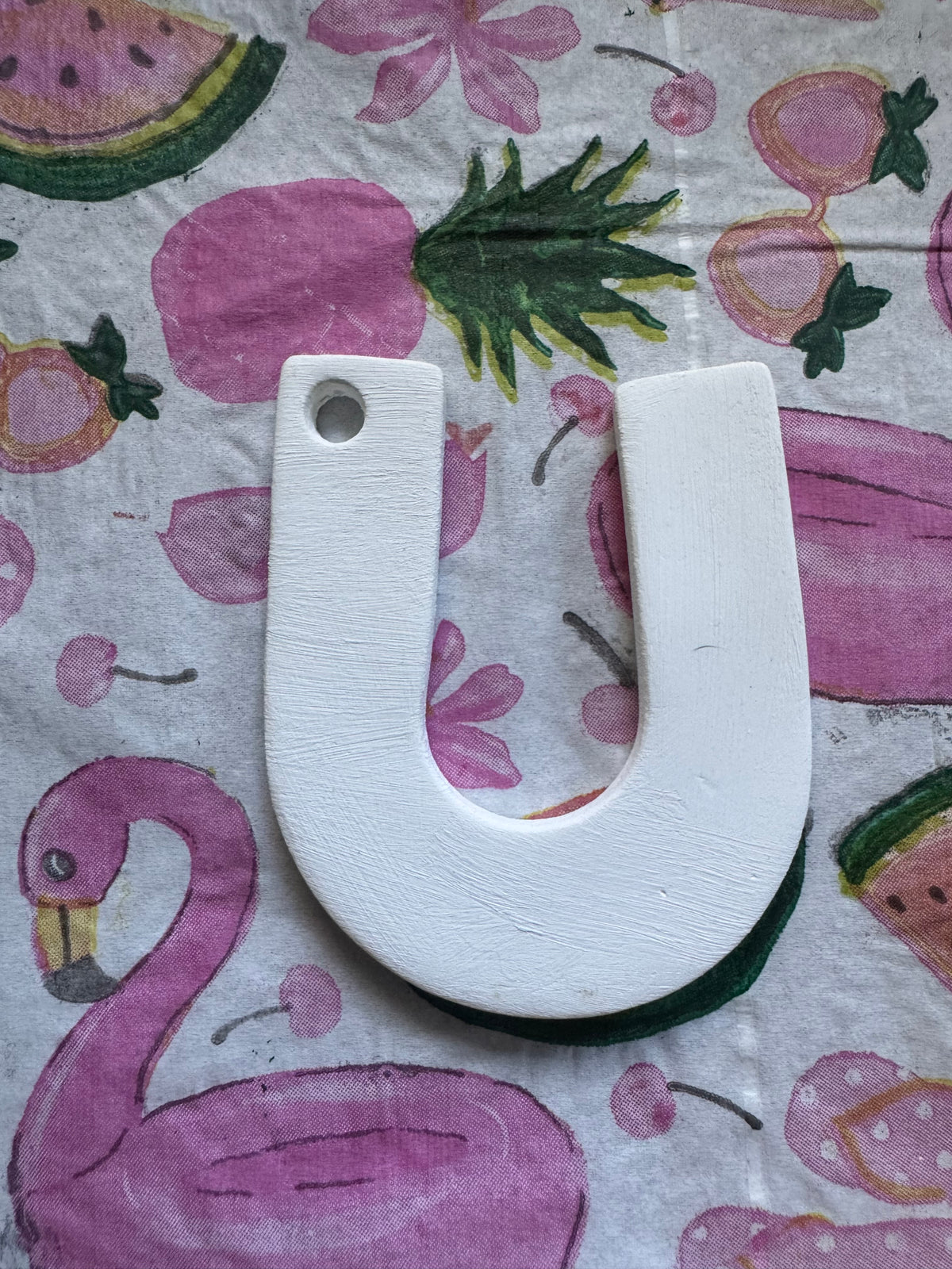 Clay letter ornaments DIY