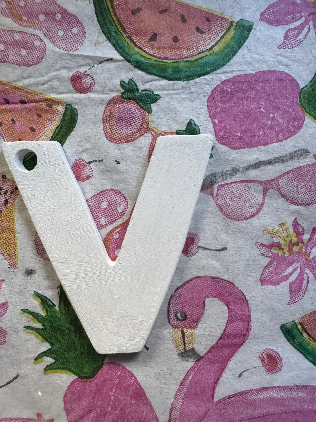 Clay letter ornaments DIY
