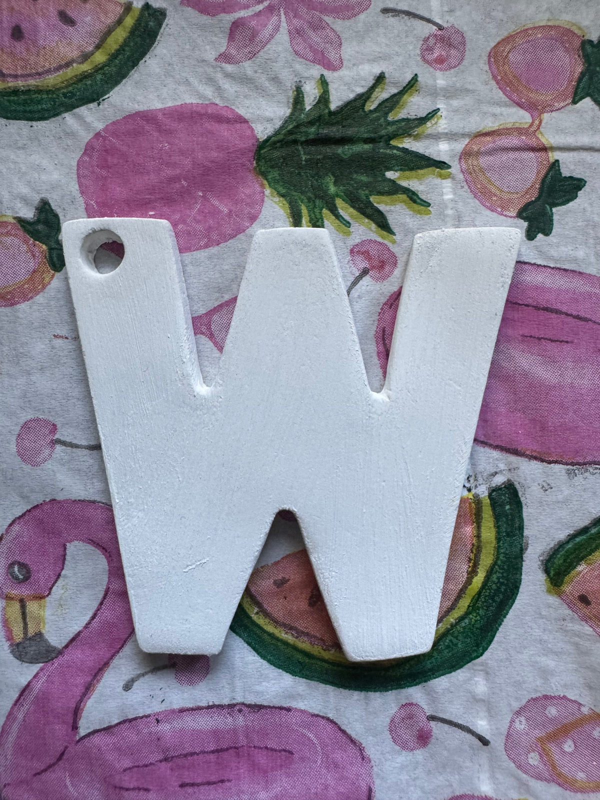 Clay letter ornaments DIY