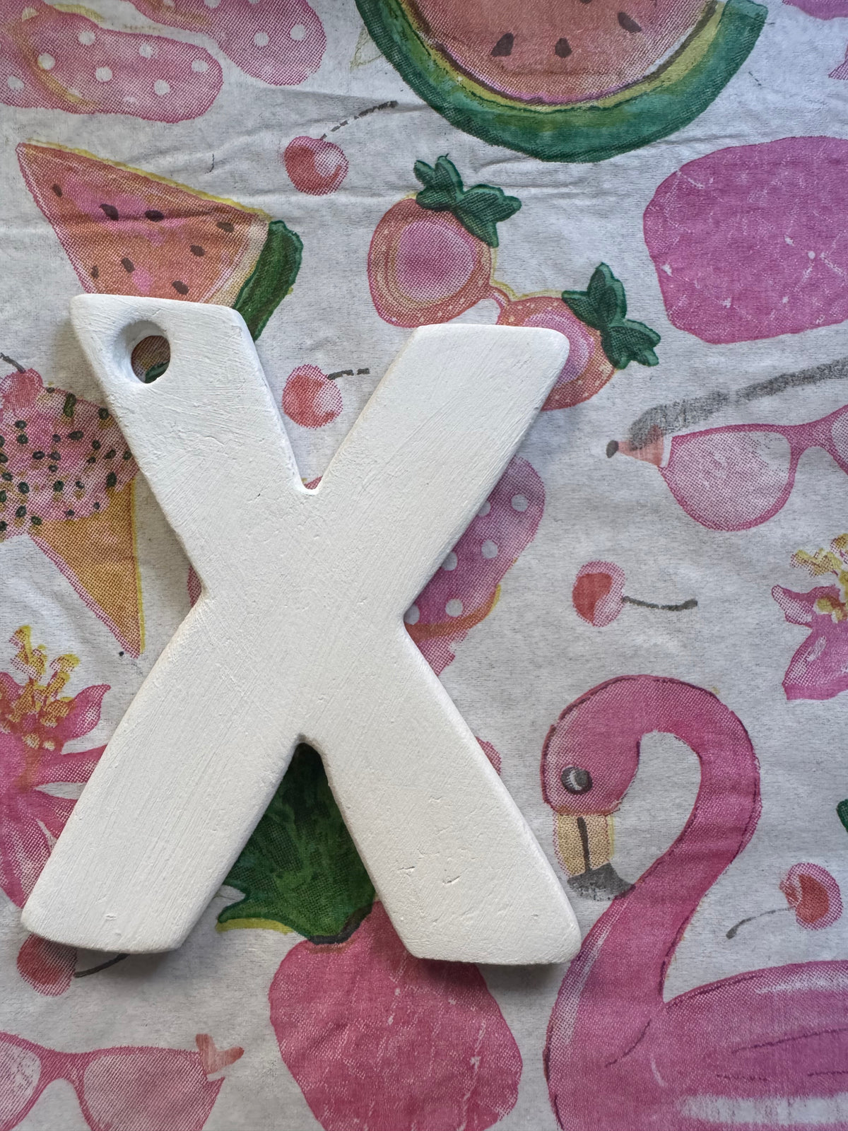 Clay letter ornaments DIY