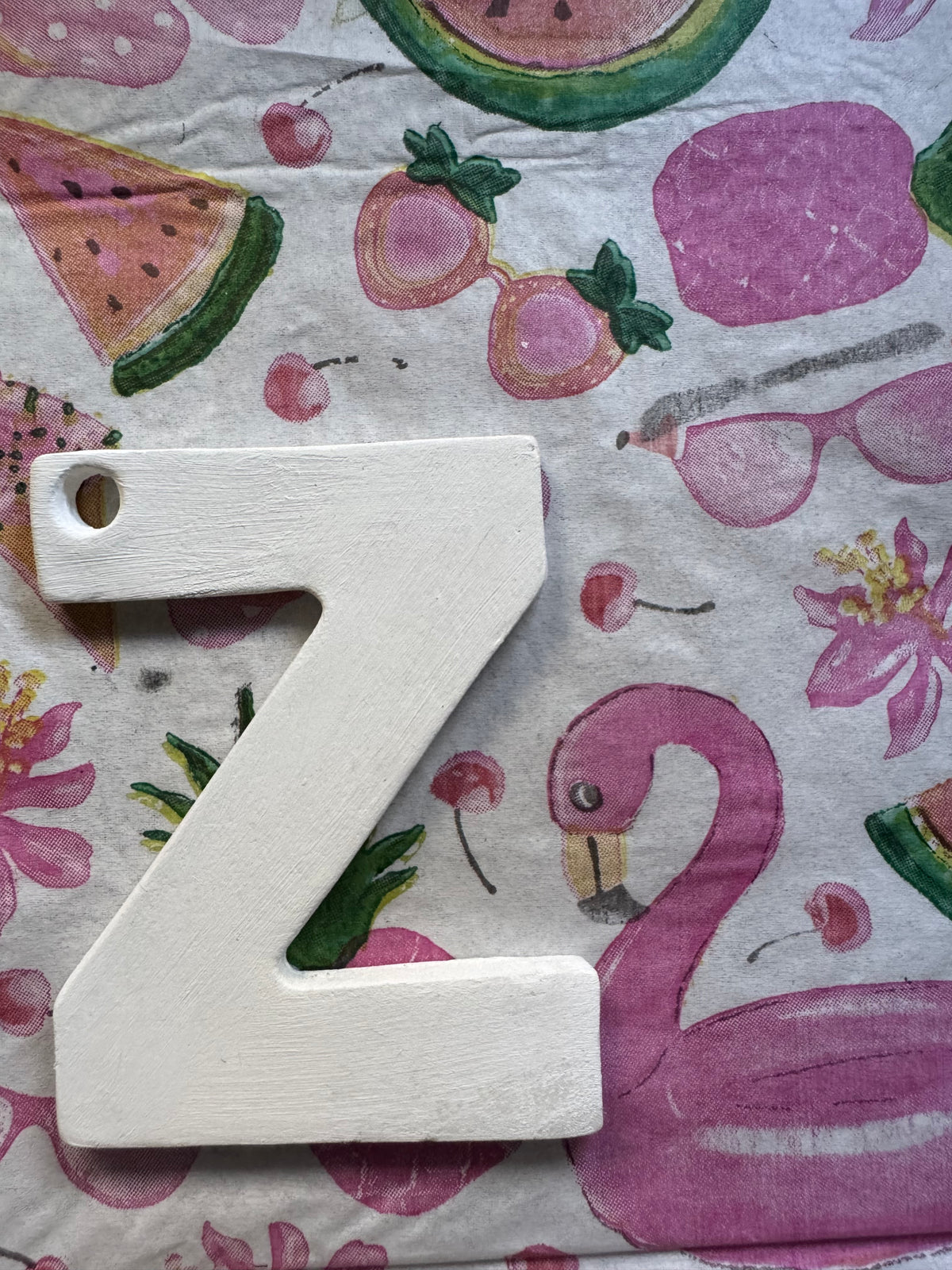 Clay letter ornaments DIY