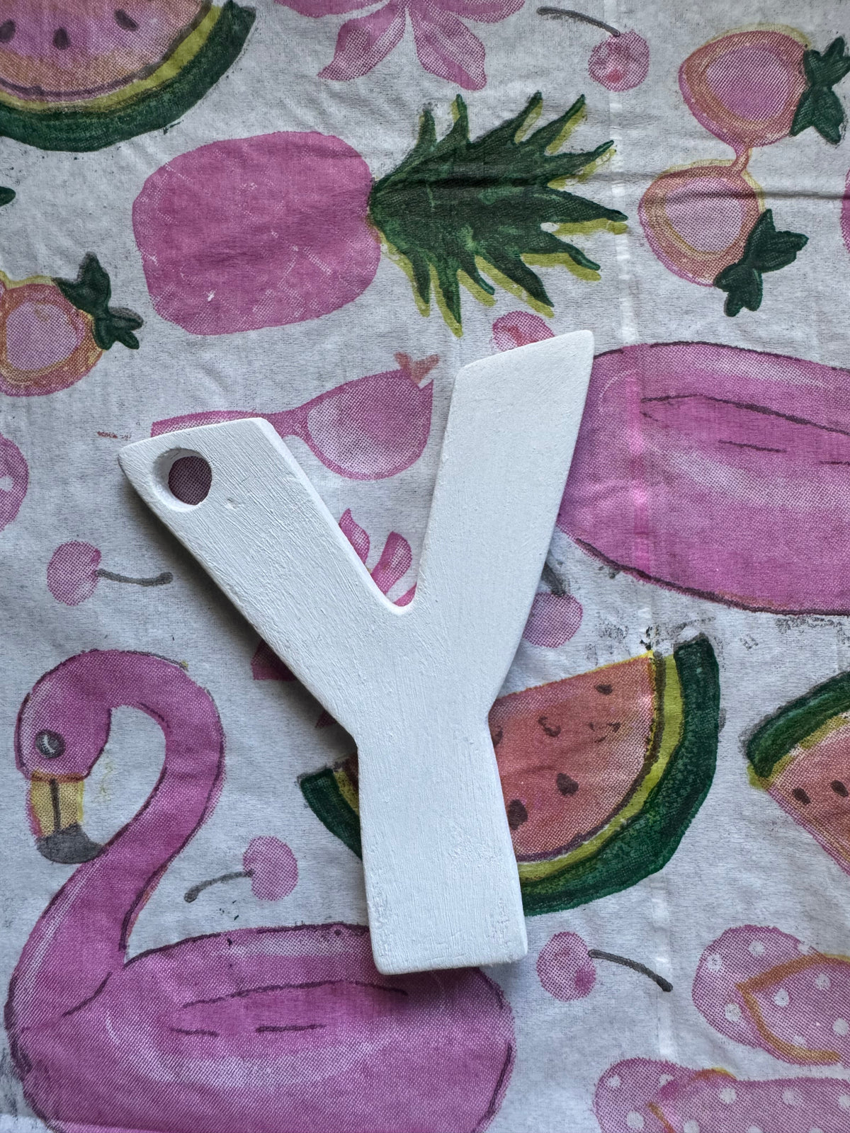 Clay letter ornaments DIY