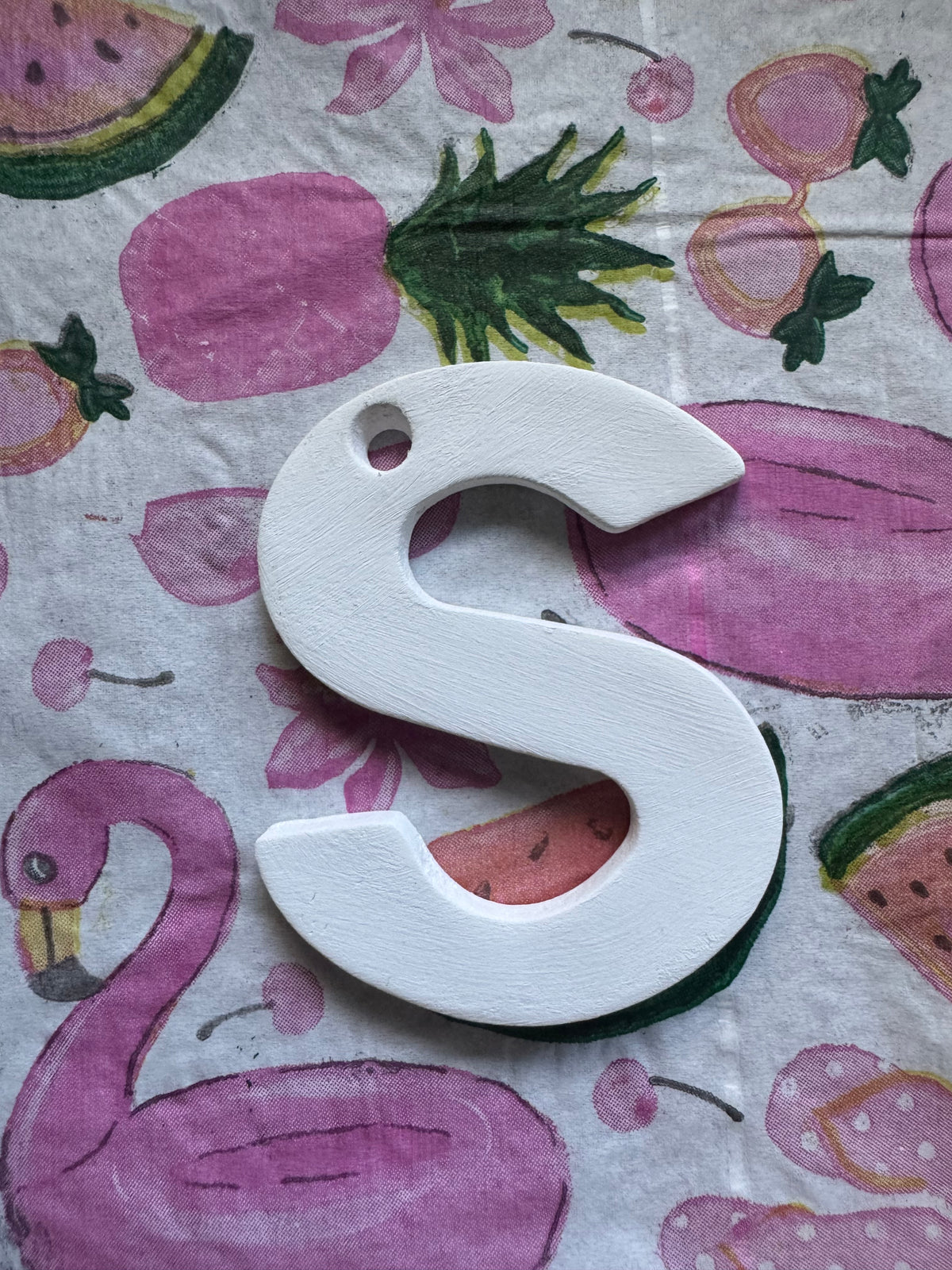 Clay letter ornaments DIY