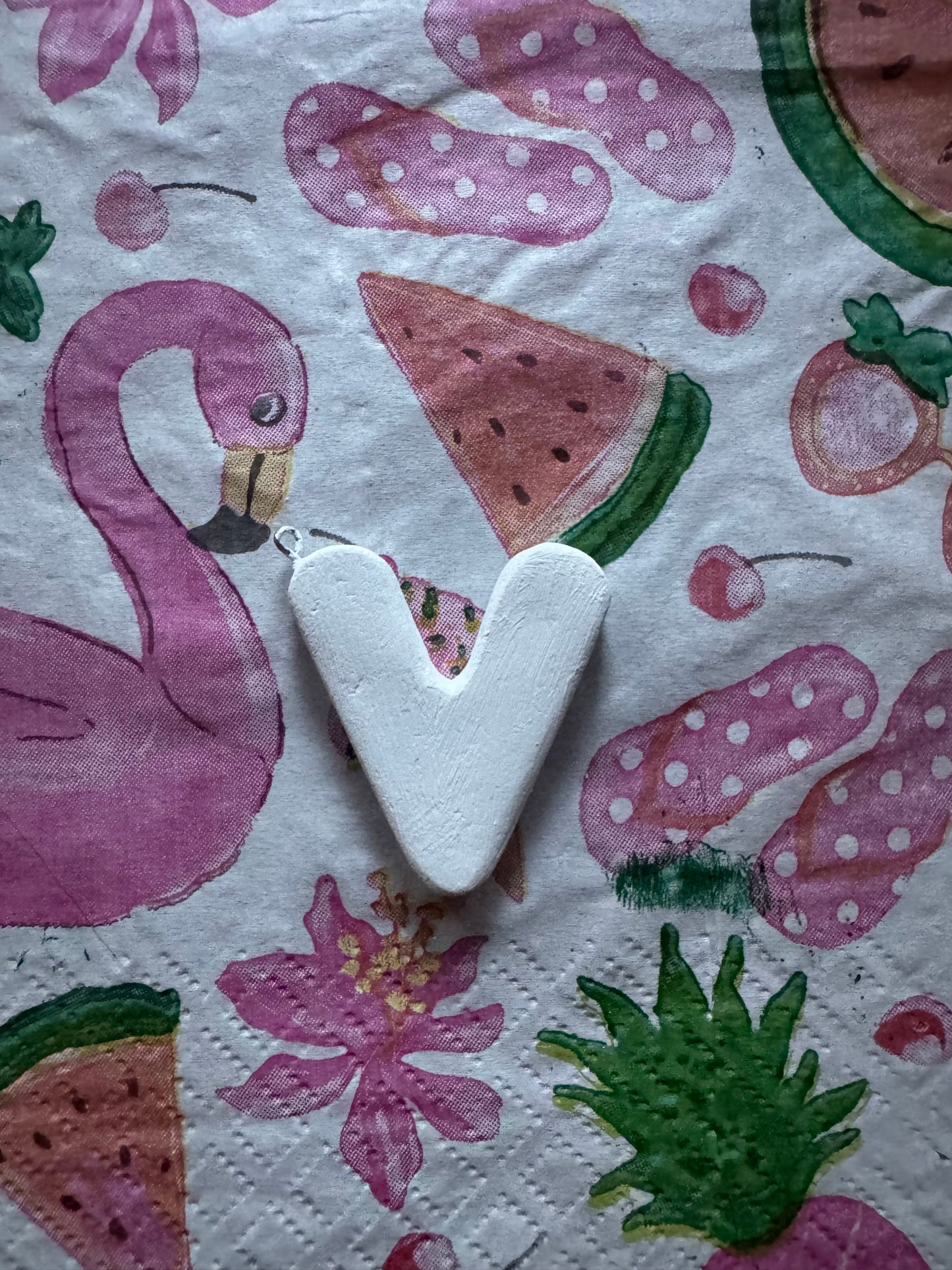 Clay letter keychain charms DIY