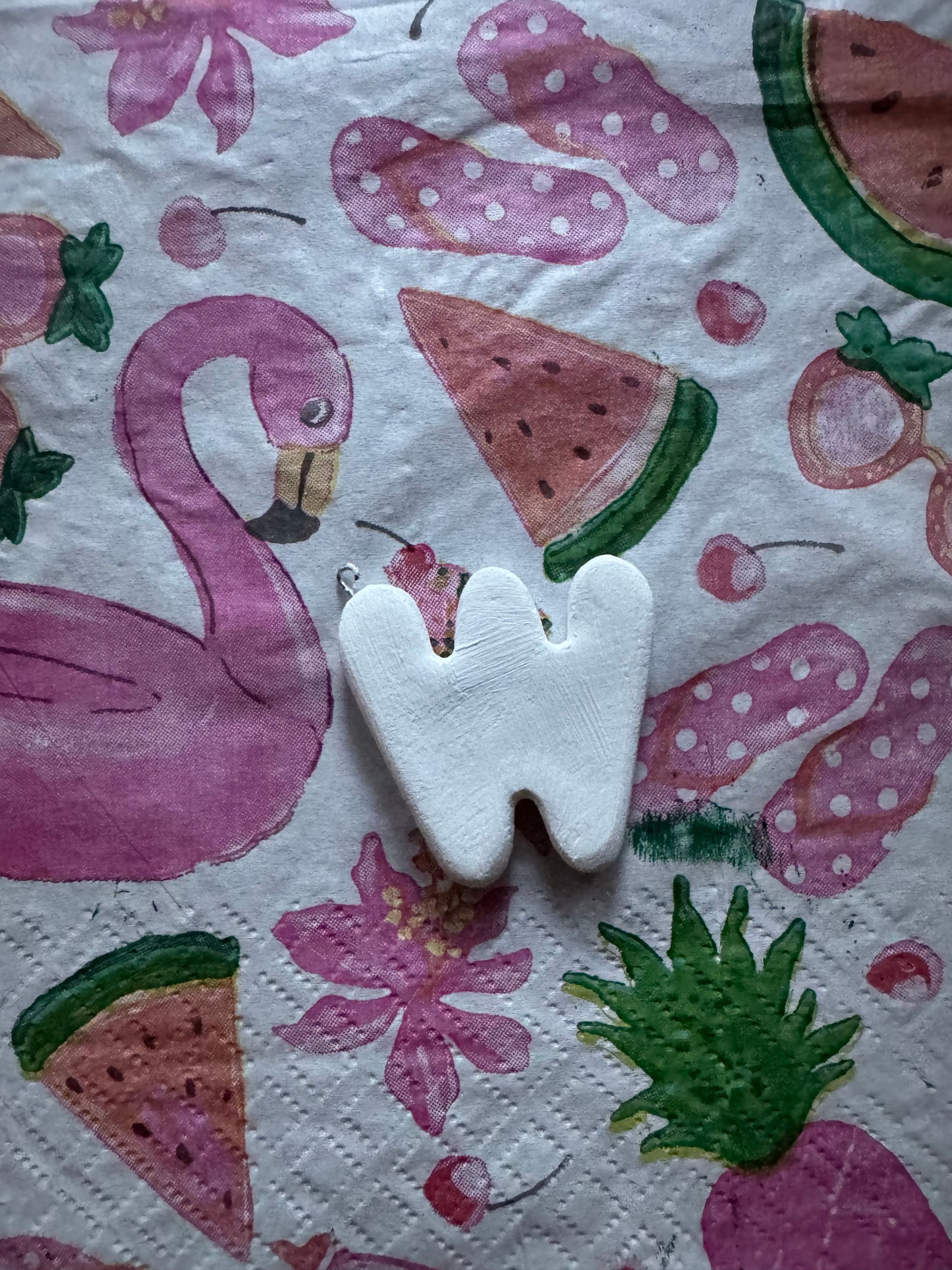 Clay letter keychain charms DIY