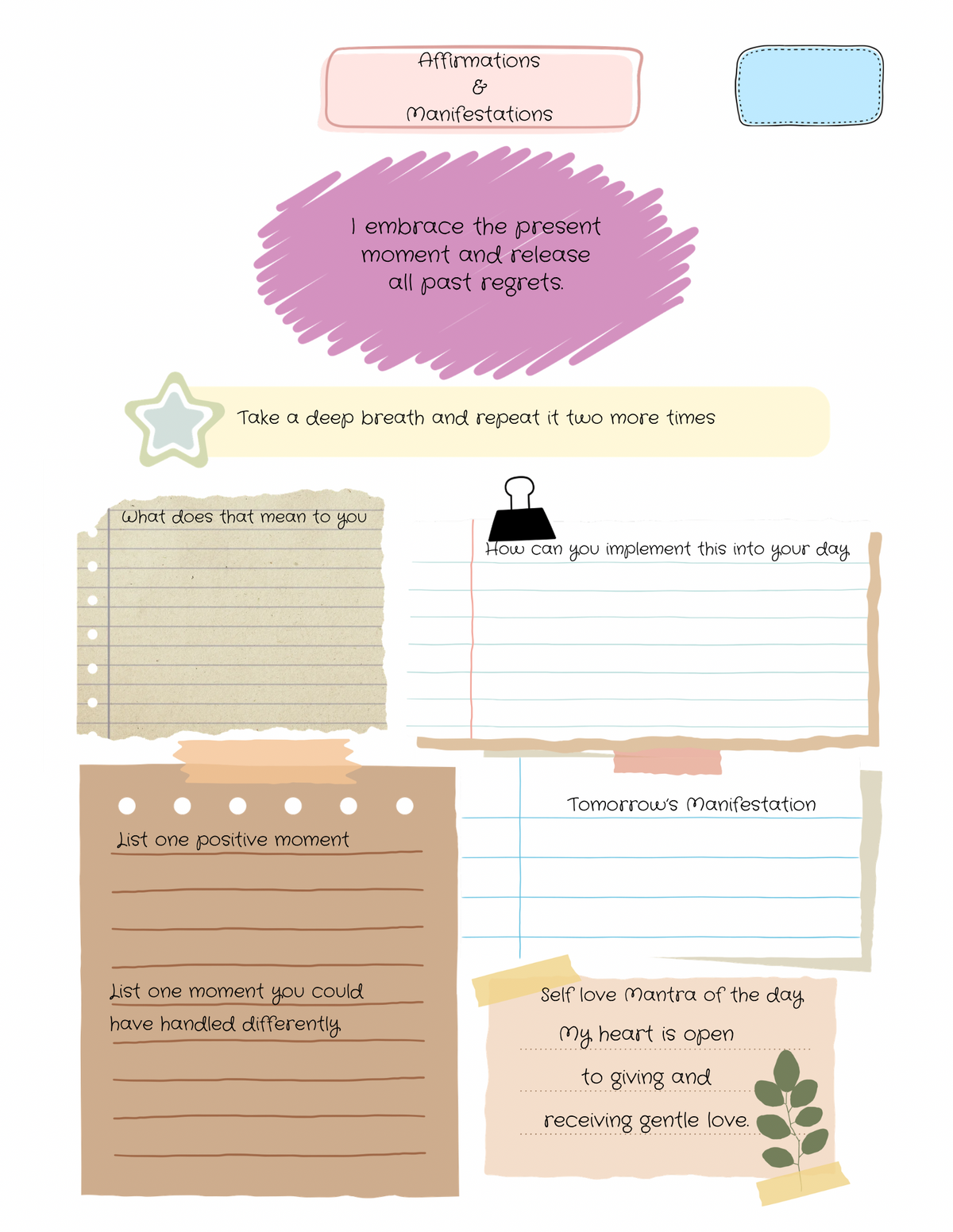 Moon Phase Journal Sample